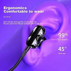 GUPBOO OUTMIX Sports Headphones Universal Hi-Fi Super Bass In-Ear Headphones 3.5mm Wired Headphones pas cher