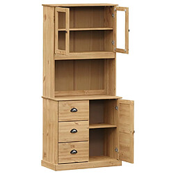 Avis vidaXL Buffet haut VIGO 78x40x175 cm bois massif de pin