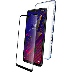 Pack Coque souple Transparente + Protège-écran en Verre trempé pour Power U20 Wiko Wiko