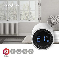 Acheter NEDIS Thermostat Radiateur digital WIFI Zigbee 3.0 Alimenté par pile LCD Android™ / IOS + Passerelle Wi-Fi Zigbee 3.0 40 Appareils