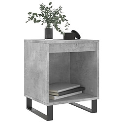 Avis Maison Chic Table de chevet,Table de Nuit,Meuble de Rangement gris béton 40x35x50 cm bois d’ingénierie