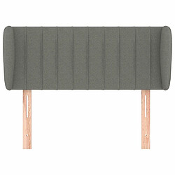 Avis Maison Chic Tête de lit scandinave avec oreilles,meuble de chambre Gris foncé 83x23x78/88 cm Tissu -MN63287