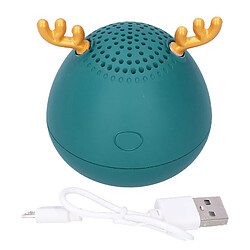 ComfortXL Enceinte bluetooth sans fil deer mini haut volume portable audio compatible pour ordinateur/téléphone (vert)