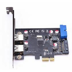 Disney 4 port USB 3.0 PCIe card - Main chip : VL805 - 2 x USB3.0 +19 pin internal - Warranty: 3Y