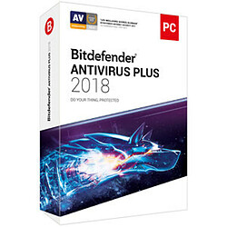 Bitdefender Antivirus Plus 2018 - 1 An 1 Poste OEM