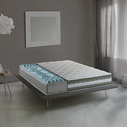 Autrement Matelas simple de luxe Talamo Italia, fabriqué en Italie, matelas amovible en mousse à mémoire de forme et gel d'eau, anti-acarien et hypoallergénique, cm 80x200 h27 