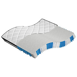 vidaXL Matelas à ressorts ensachés moyen plus 180x200 cm