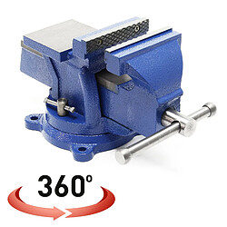 Helloshop26 Étau heavy duty mâchoire de serrage 100 mm 360 degrés avec enclume atelier 16_0000320