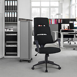 Franchi Chaise de bureau ergonomique en tissu design classique Motegi