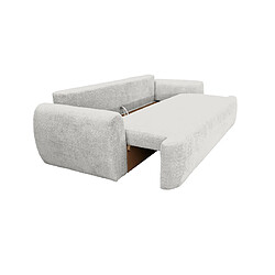 Avis Bestmobilier Mahina - canapé droit 3 places - convertible avec coffre - en tissu bouclette