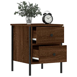 Acheter Maison Chic Tables de chevet 2pcs - Table basse Table de nuit - chêne marron 40x42x50cm bois d'ingénierie -MN77263