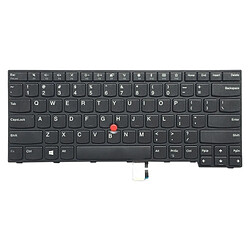 Wewoo Version américaine Clavier pour ordinateur portable avec bâtons de pointage pour Lenovo IBM Thinkpad E470 / E470C / E475, Teclado 01AX080 / 01AX040 / 01AX000 / SN20K93235