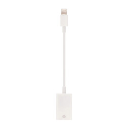 Wewoo Adaptateur blanc pour iPhone, iPad Lightning à un seul de port USB, support du système iOS 9.2-11,