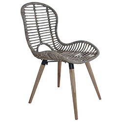 Avis Maison Chic Lot de 2 Chaises à manger,Chaise pour cuisine,Solide Structure marron rotin naturel -MN97127