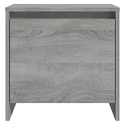 Avis vidaXL Table de chevet Sonoma gris 45x34x44,5 cm bois d'ingénierie