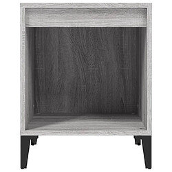 Acheter vidaXL Table de chevet Sonoma gris 40x35x50 cm