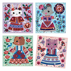 Djeco DJ09425 - Mosaïques Lovely pets