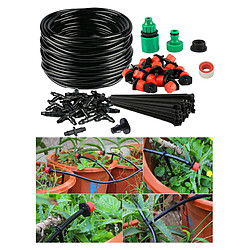 Avis 1 ensemble Jardin Système D'irrigation Plantes Arrosage Auto Tuyau Kit DIY Jardin Micro Goutte À Goutte Système 30 Pièces Goutteurs Buses