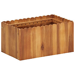 Maison Chic Jardinière,Lit surélevé de jardin - Bac à fleurs - pot de fleur 50x30x25 cm Bois massif d'acacia -GKD76653