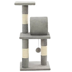 Acheter Arbre à chat avec griffoirs,niche pour chat en sisal 65 cm Gris -MN58902