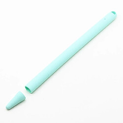 Wewoo Stylus Pen Etui de protection antichoc en gel de silice pour Apple Pencil 2 bleu ciel