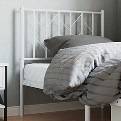 Maison Chic Tête de lit moderne pour chambre - Décoration de lit métal blanc 80 cm -MN37052