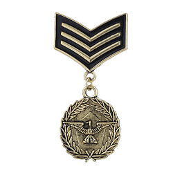 hommes medaille militaire militaire uniforme style broche bijoux bijoux or