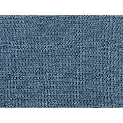 Vente-Unique Fauteuil pivotant en tissu texturé bleu VEREIDE pas cher