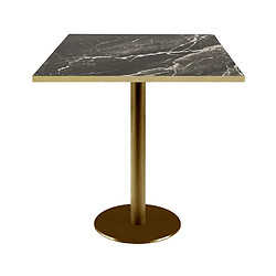 Restootab Table 70x70cm Rome bistrot marbre veiné