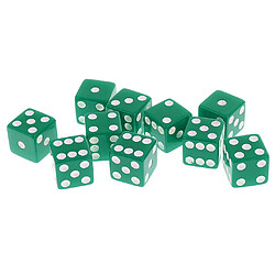 20 Pièces 16mm Dés D6 Jeux de Role Donjons et Dragons Jeu de Dés Polyédrique - Vert et Orange pas cher