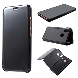 Etui en PU surface du miroir noir pour votre Huawei P20 Lite/Nova 3e