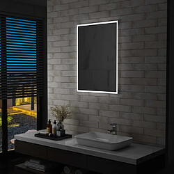 vidaXL Miroir mural à LED pour salle de bains 60x80 cm 