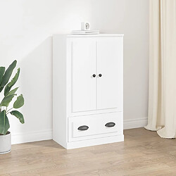 vidaXL Buffet haut blanc 60x35,5x103,5 cm bois d'ingénierie