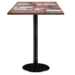 Restootab Mange-debout 60x60cm - modèle Rome bois redden wood