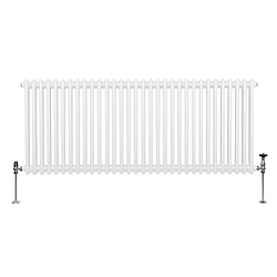 Monstershop Radiateur Traditionnel à Double Colonne – 600 x 1462 mm – Blanc