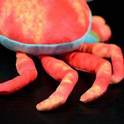 Universal 2 pièces de vie réelle vie marine crabe rouge peluche crabe doux et réaliste peluche animal marin jouet bébé enfant cadeau d'anniversaire | Peluche pas cher