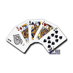 Acheter Duo Pack Modiano ""PLATINUM"" regular - 2 jeux de 55 cartes 100% plastique - format poker - 2 index standards