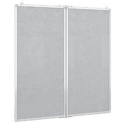 Avis vidaXL Tableau blanc magnétique pliable 80x80x1,7 cm aluminium