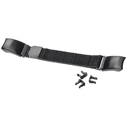 vhbw bracelet compatible avec Huawei Honor Band 4 CRS-B19 montre connectée - 23 cm acier inoxydable, noir 