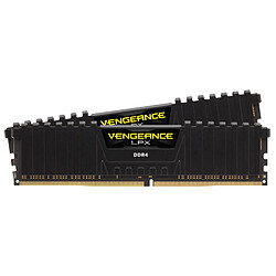 Corsair VENGEANCE LPX Noir 8 Go (2x4 Go) 2666 Mhz CL16 Kit mémoire RAM DDR4 PC4-21300 CMK8GX4M2A2666C16