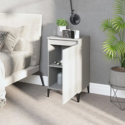 Avis Maison Chic Table de chevet,Table de nuit,Table d'appoint pour salon blanc 40x35x70 cm bois d’ingénierie -MN27398