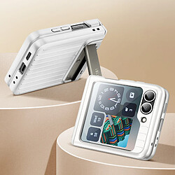 Avis I-Blason Coque pour Samsung Galaxy Z Flip 6 Robuste Béquille Support Vidéo Blanc