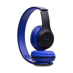 Avis Casque Bluetooth V5.0 sans fil de Couleur Bleue avec Micro, batterie 200mAh pour 5 heures d'Appels et de Musique