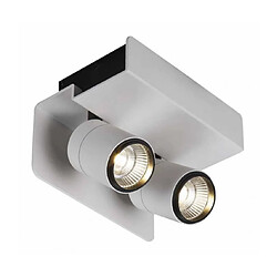 Luminaire Center Spot Fusion blanc mat 2 ampoules 12,6cm Coloris : blanc matNombre d'ampoules : 2Type d'ampoule : LED intégréPuissance Max en Watts (W) : 7Ampoules incluses : Oui intégréIP20Température de couleur LED en Kelvin (