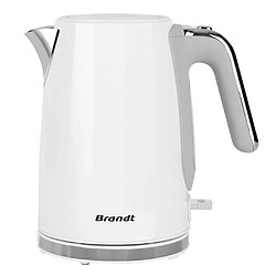 Bouilloire sans fil 1.7l 2200w blanc/inox - BO1703W - BRANDT