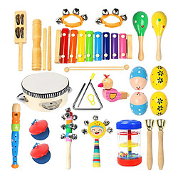 Ensemble D'instruments De Percussion Musicale 22 Pièces D'instruments Pour Bébés Pour L'éducation Des Tout-petits