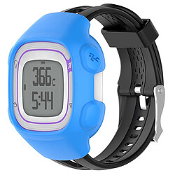 Wewoo Boîtier de montre Étui de protection en silicone Smart Watch pour Garmin Forerunner 10/15 Bleu 