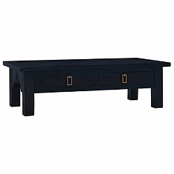 Maison Chic Tabls basse,Table Console pour salon Café noir clair 100x50x30 cm Bois d'acajou massif -MN71643