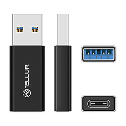 Avis Adaptateur Tellur USB-A (mâle) vers USB-C (femelle), aluminium