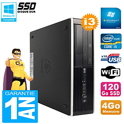 PC HP Compaq Pro 6300 SFF I3-2120 RAM 4Go Disque 120Go SSD Graveur DVD Wifi W7 · Occasion 